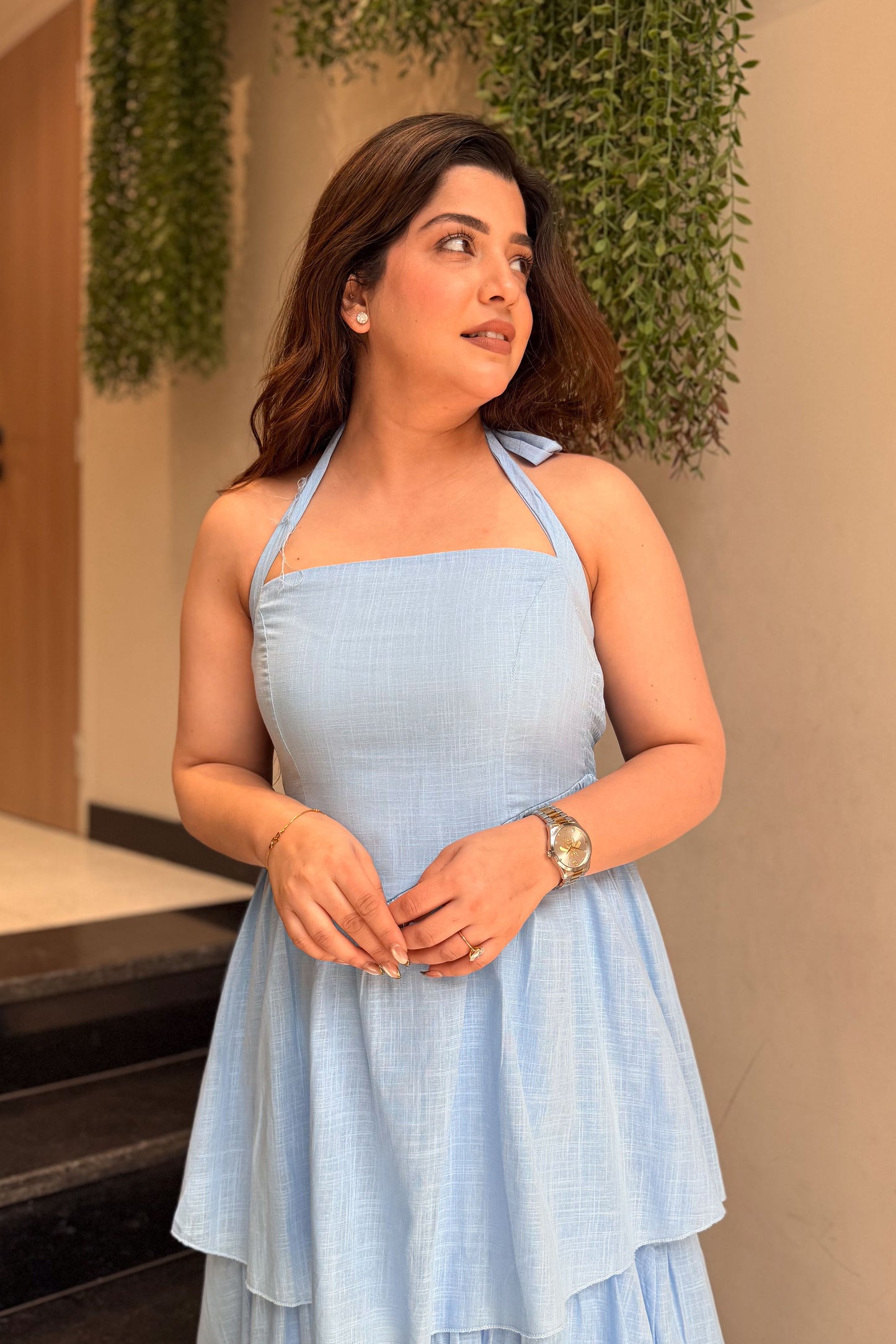 Vega Halter Neck Maxi Dress