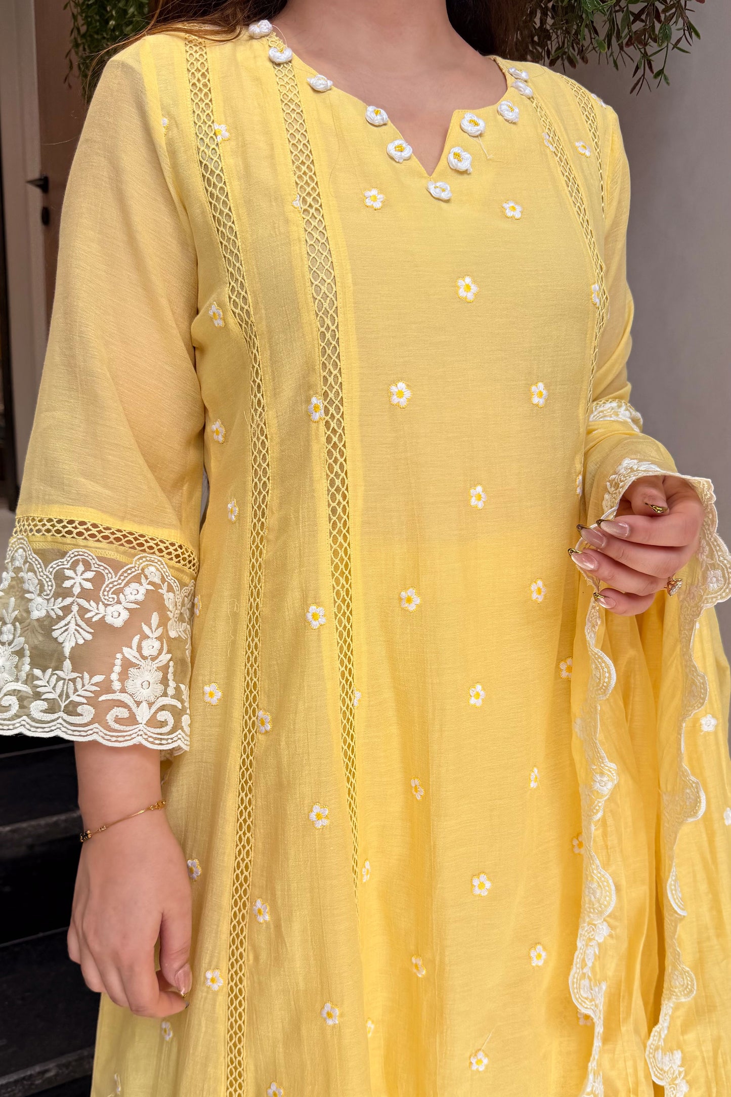Amisha Bloom Thread Work Suit Set