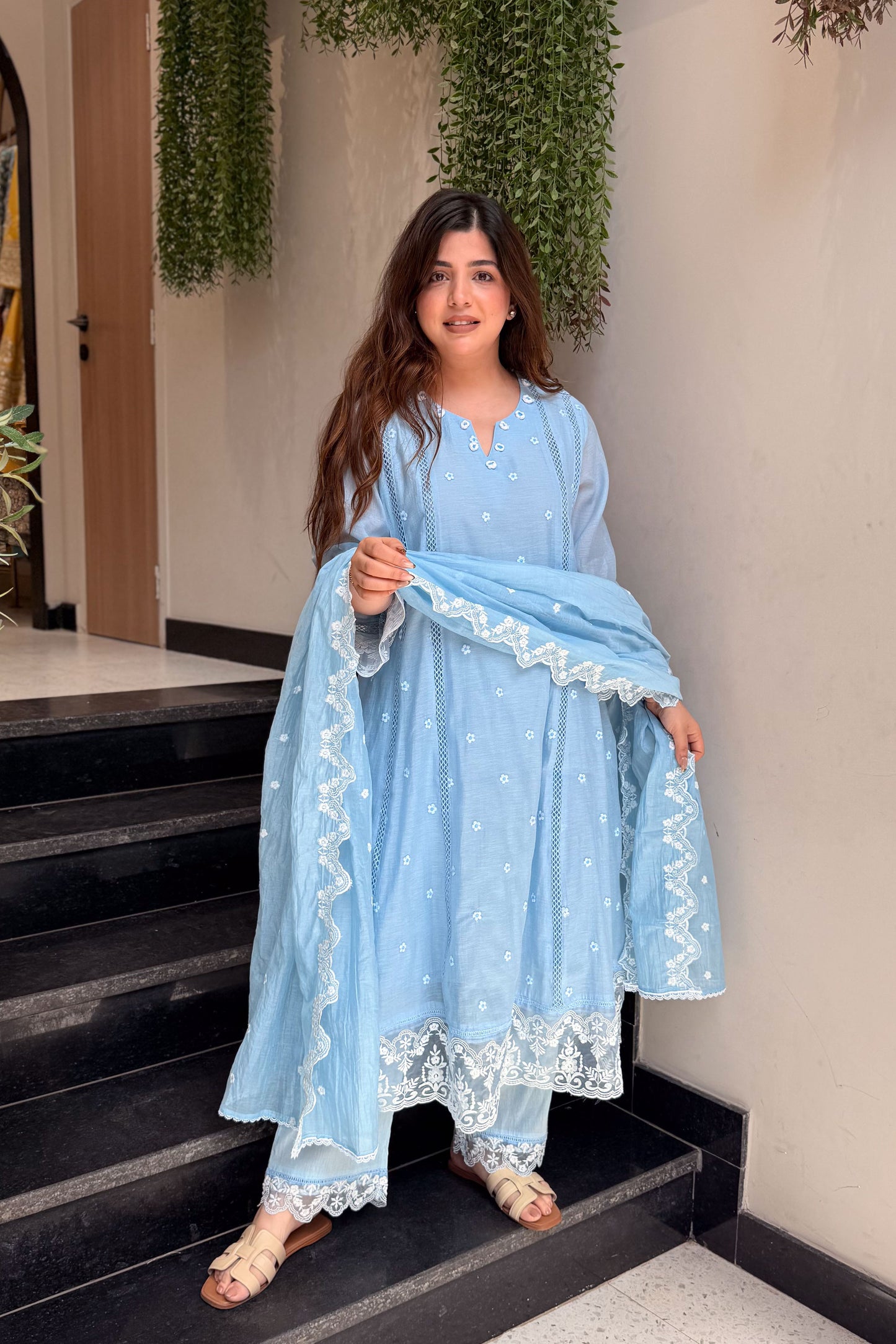 Amisha Bloom Thread Work Suit Set