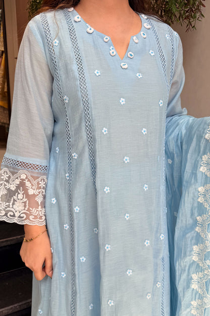Amisha Bloom Thread Work Suit Set