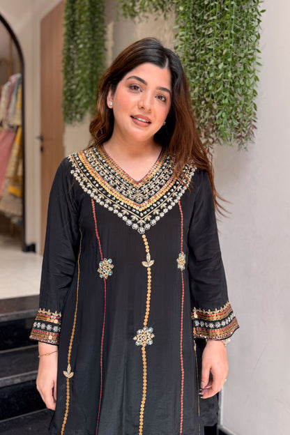 Rafiya Embroidered Co ord Set
