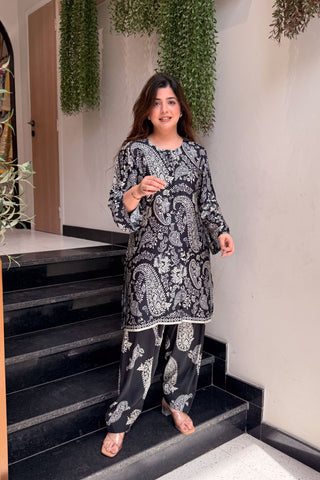 Kridha Black Printed Co ord Set