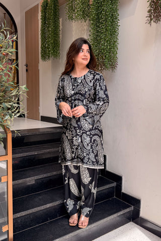 Kridha Black Printed Co ord Set