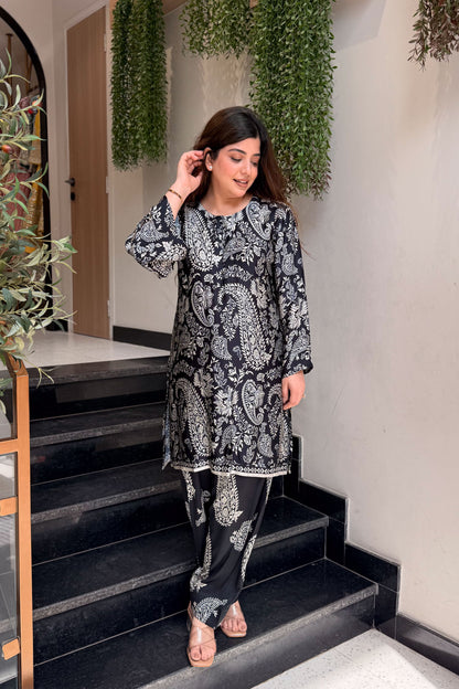 Kridha Black Printed Co ord Set