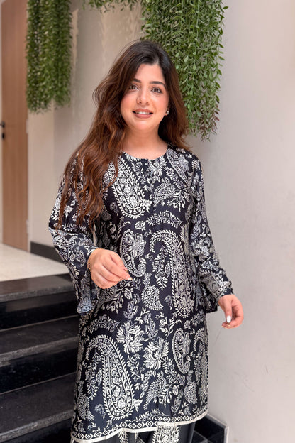 Kridha Black Printed Co ord Set