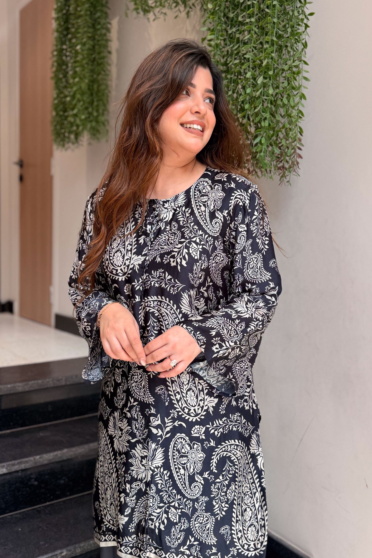 Kridha Black Printed Co ord Set