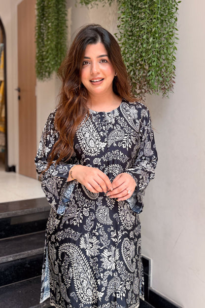 Kridha Black Printed Co ord Set