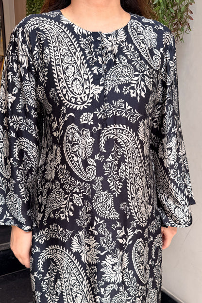 Kridha Black Printed Co ord Set
