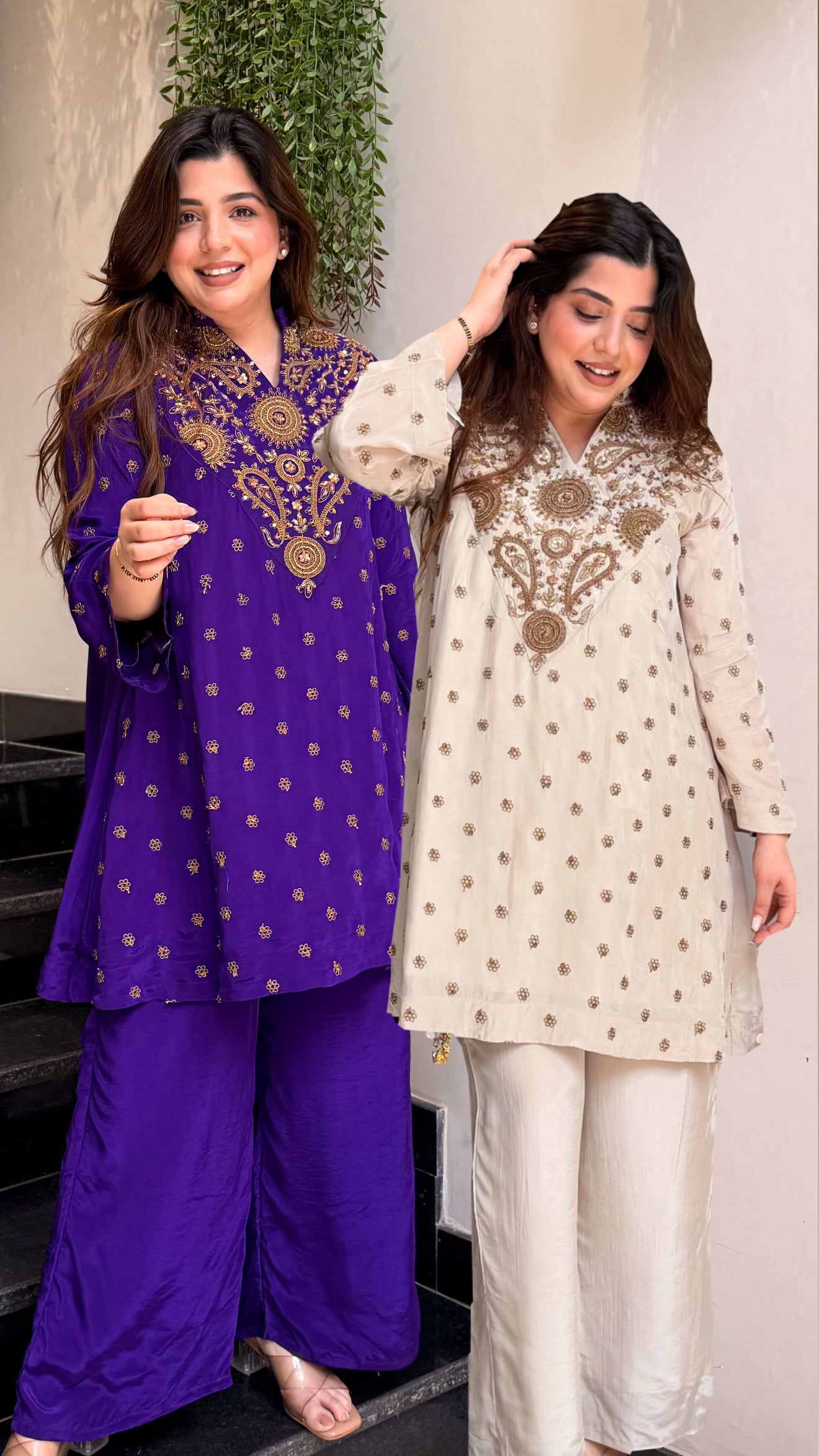 Aahira Hand Embroidered Co ord Set