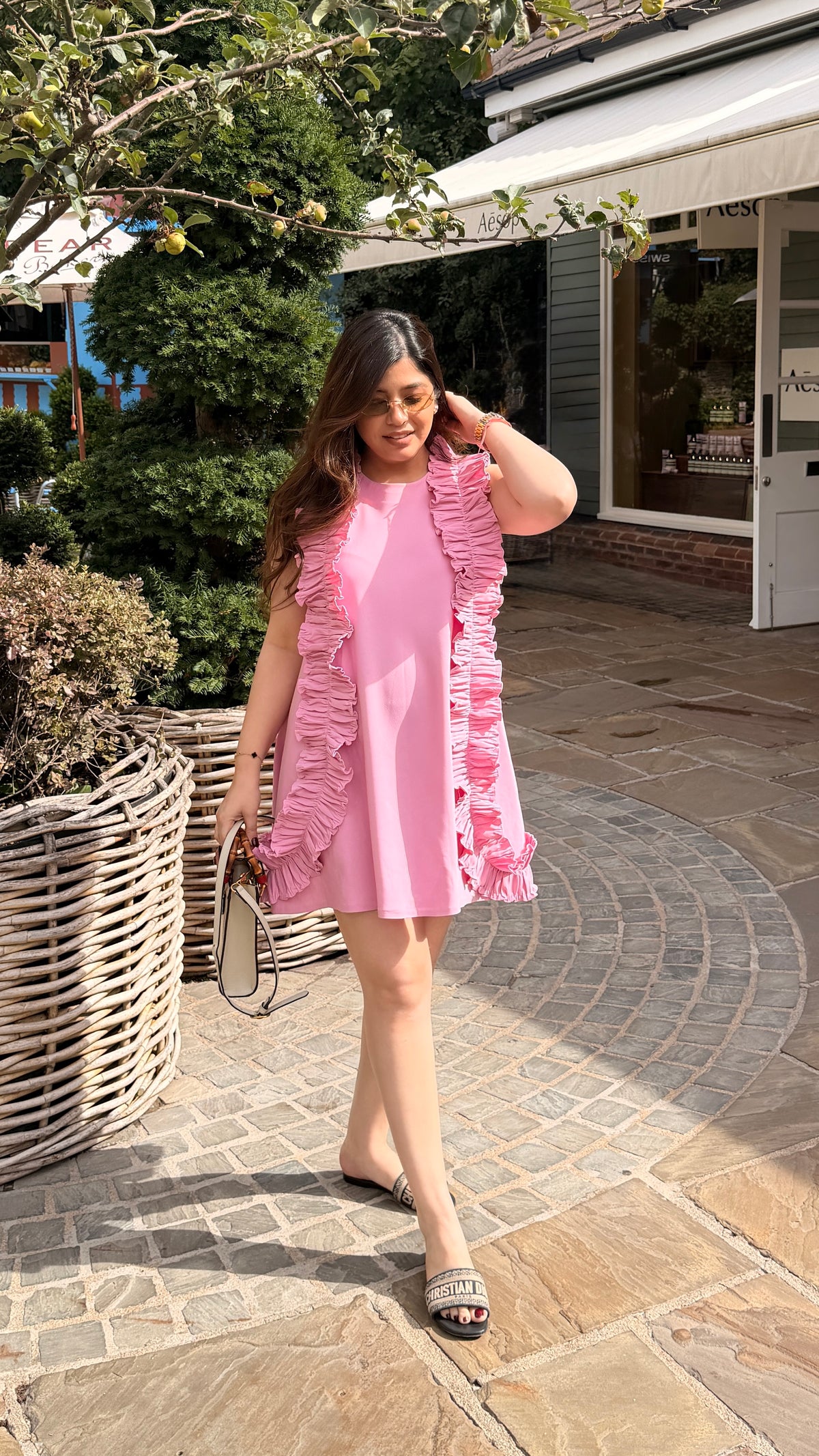 Livia Frill Short Dress