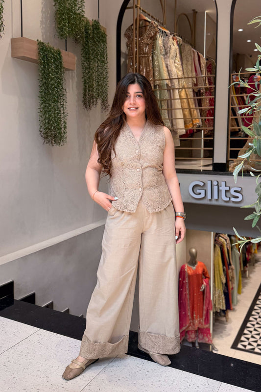 Elsie Thread Embroidered Co ord