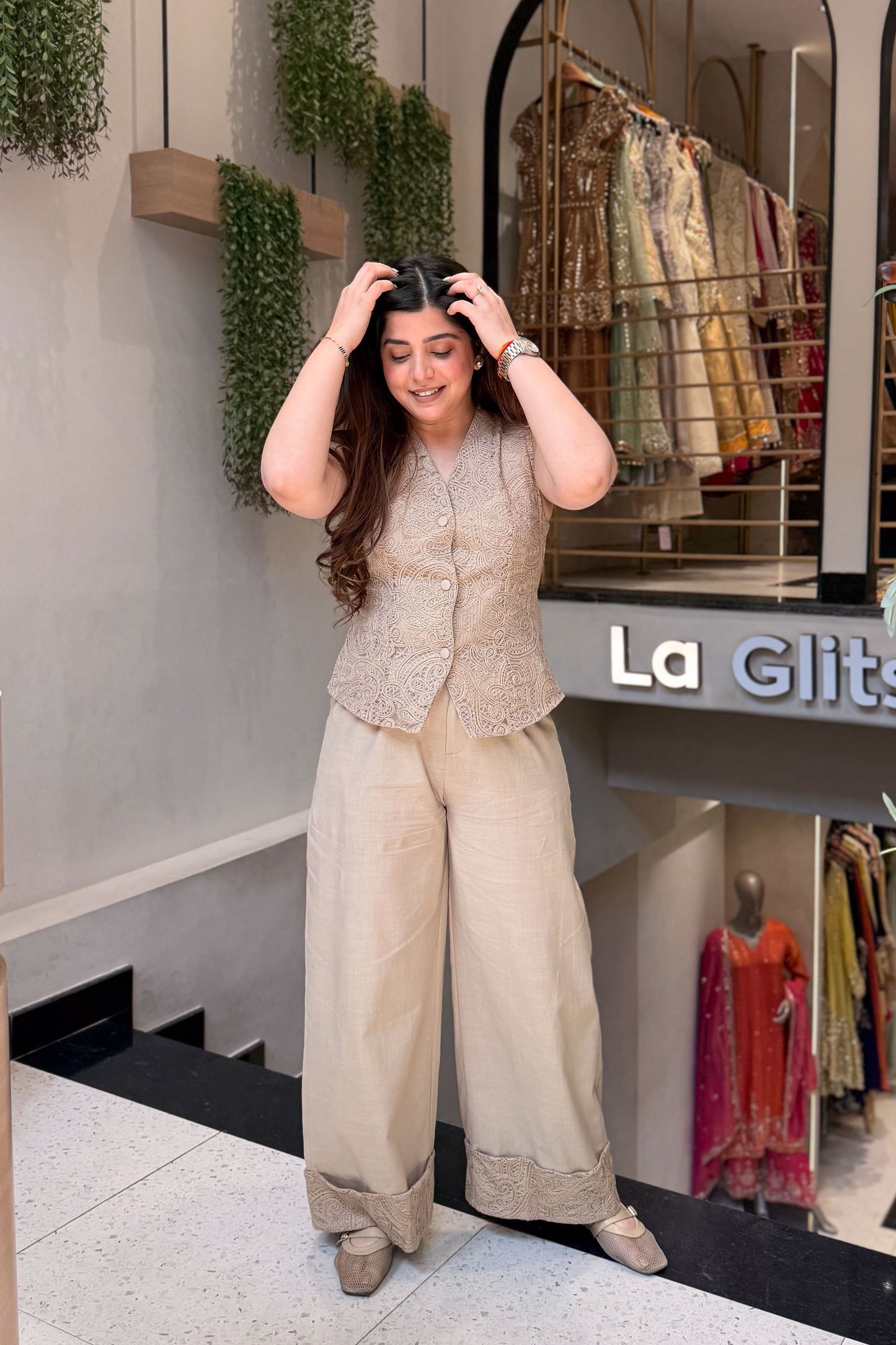 Elsie Thread Embroidered Co ord