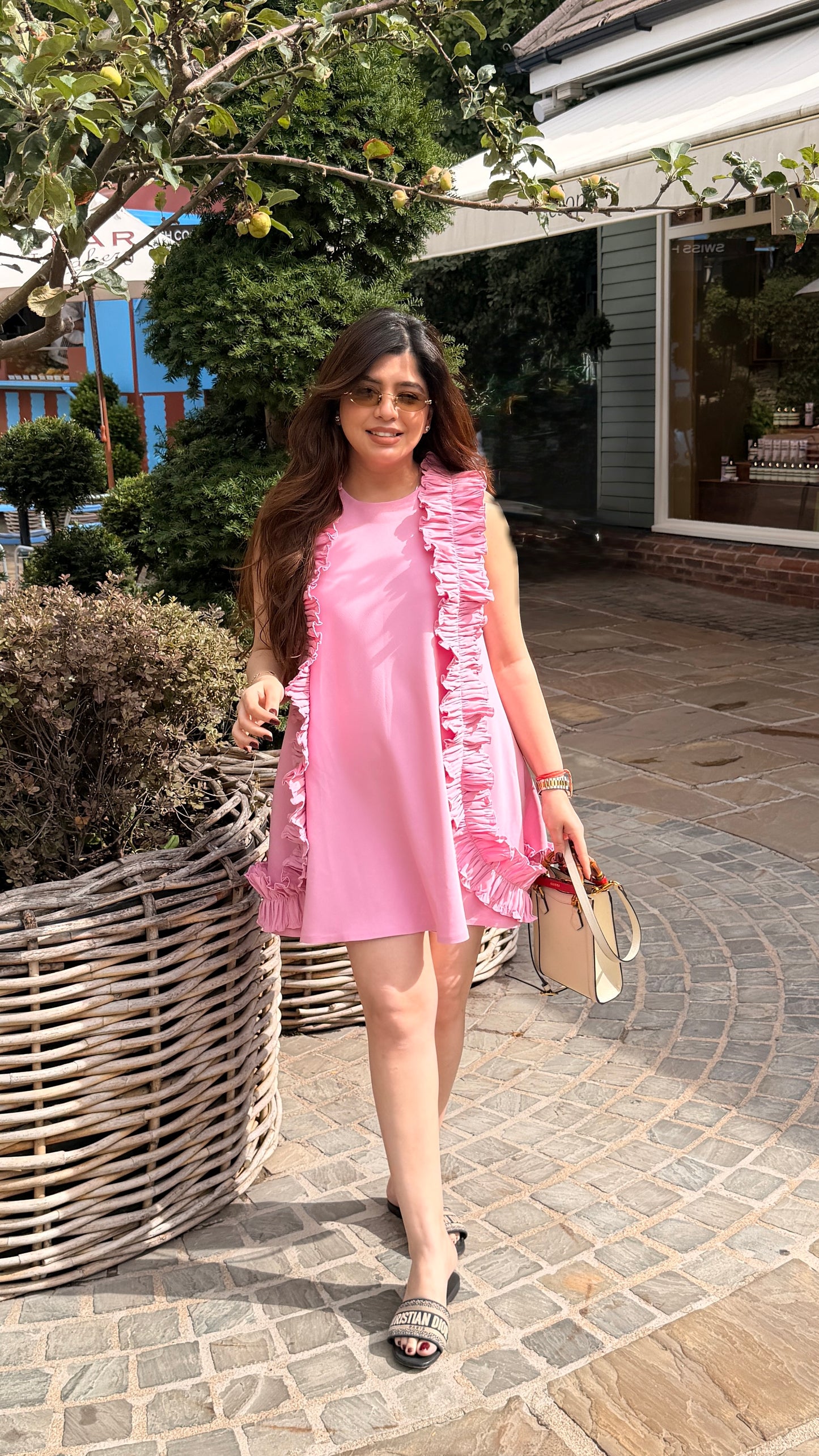 Livia Frill Short Dress