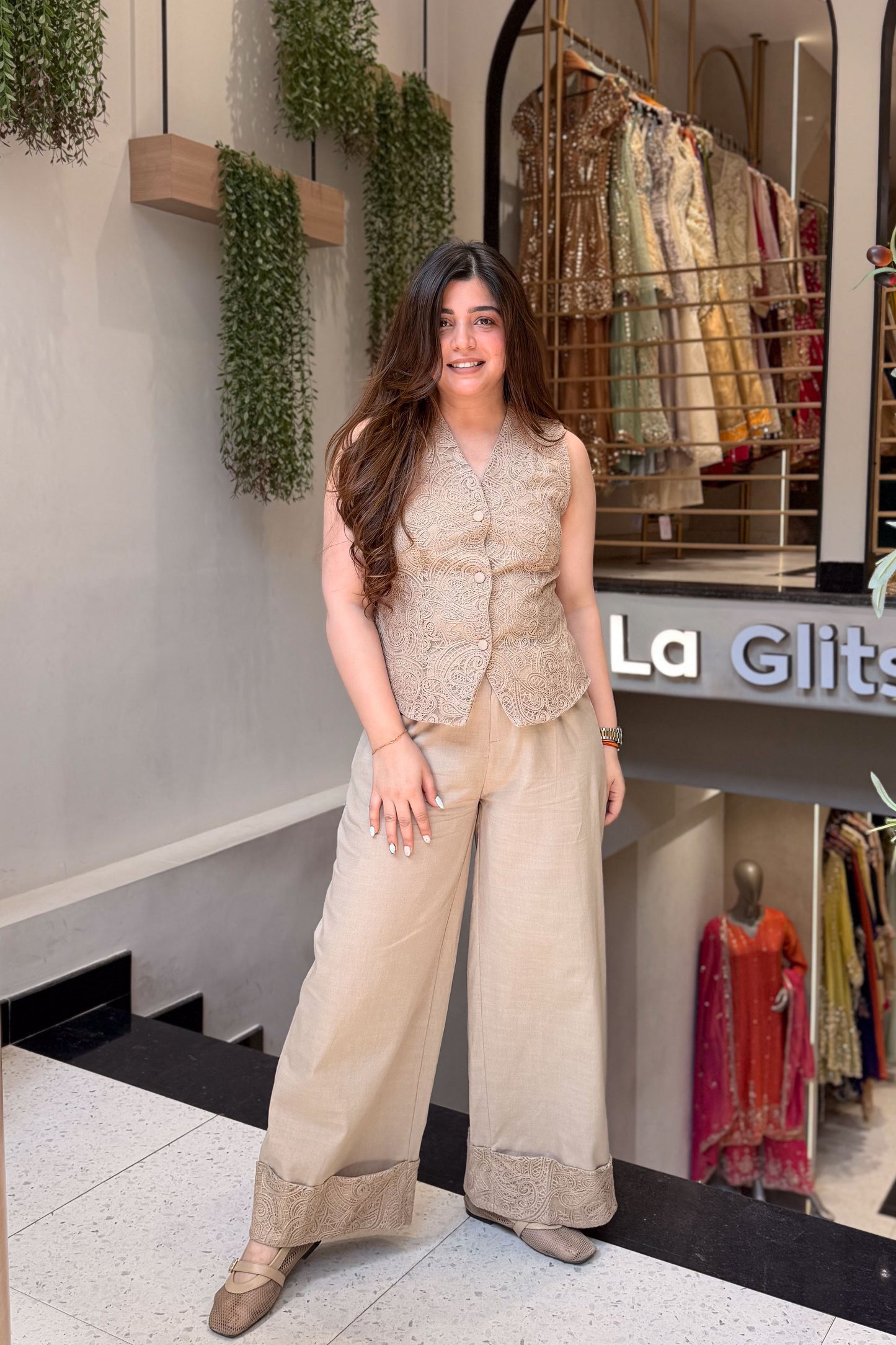 Elsie Thread Embroidered Co ord