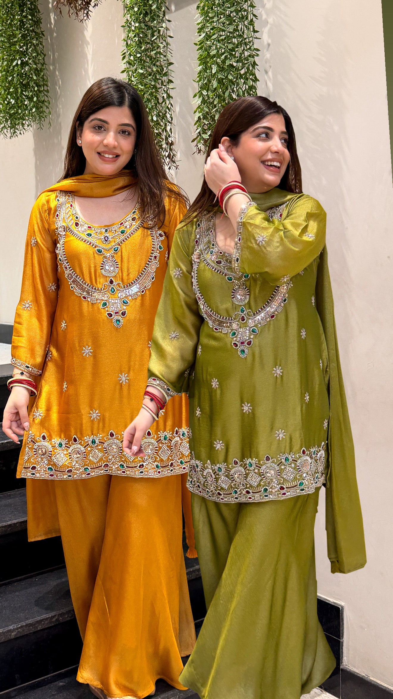 Aseera Hand Embroidered Garara Set