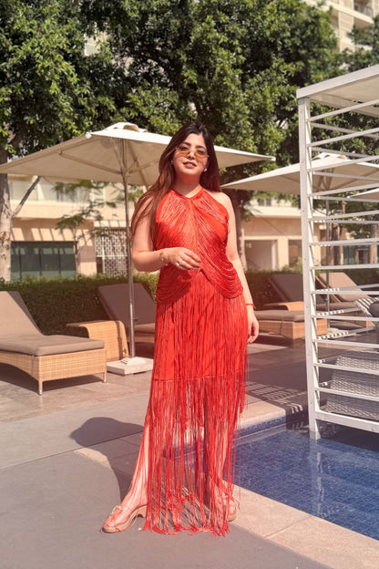 Valencia Tassel Statement Dress
