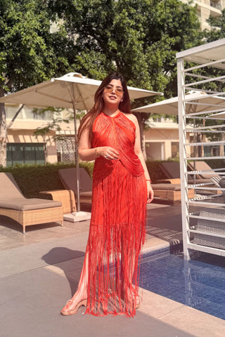 Valencia Tassel Statement Dress