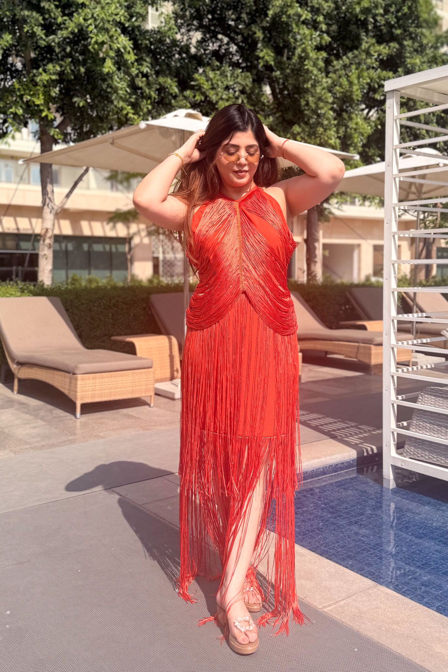 Valencia Tassel Statement Dress