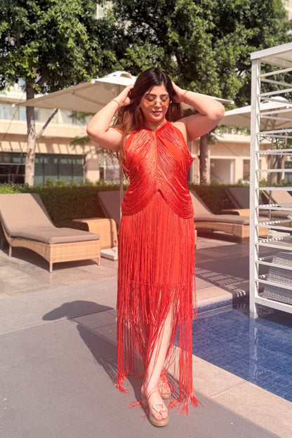 Valencia Tassel Statement Dress