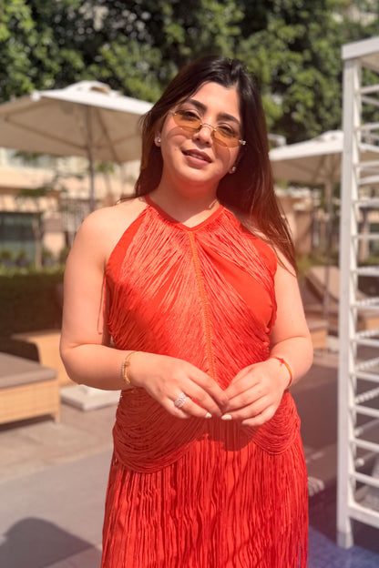 Valencia Tassel Statement Dress