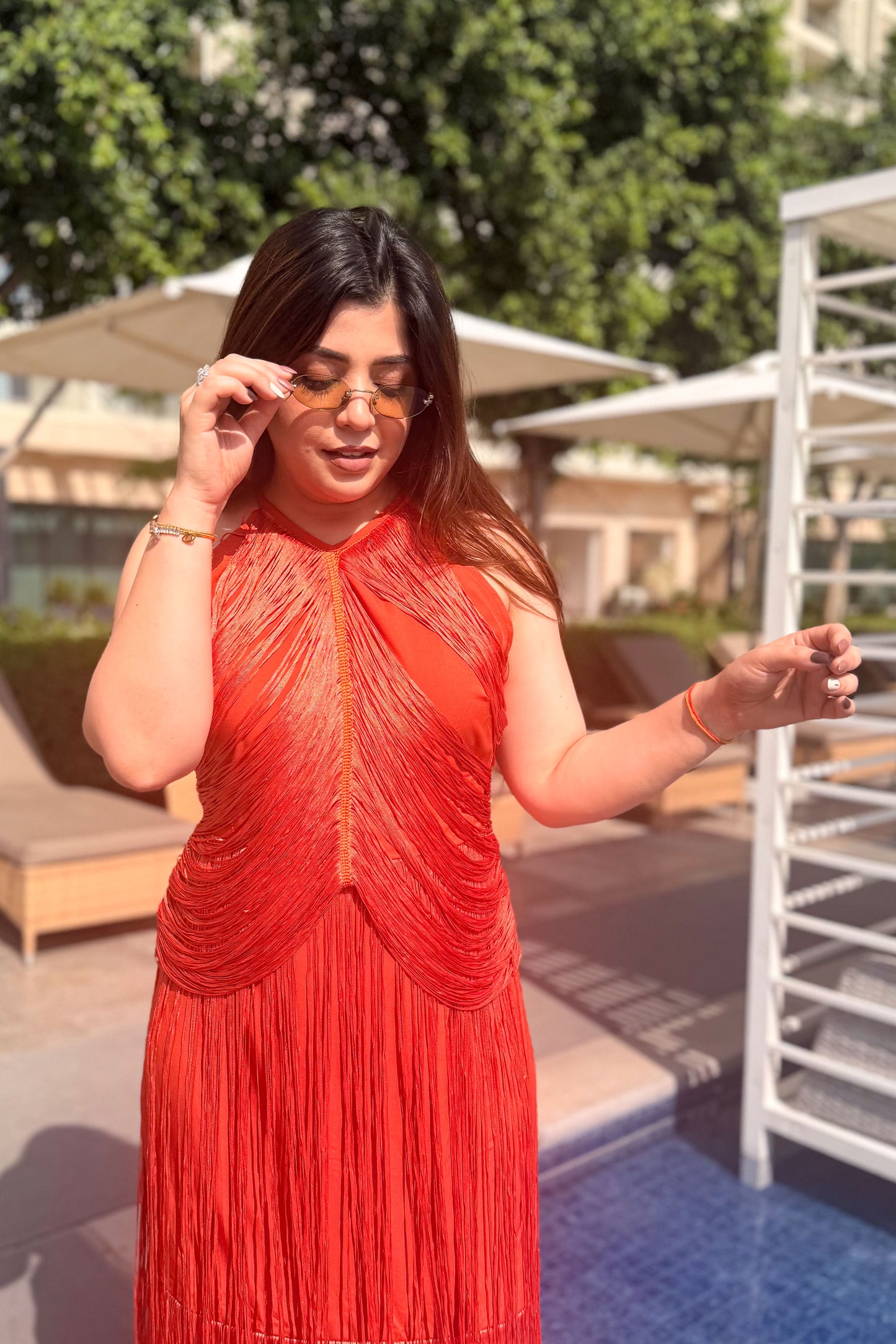 Valencia Tassel Statement Dress