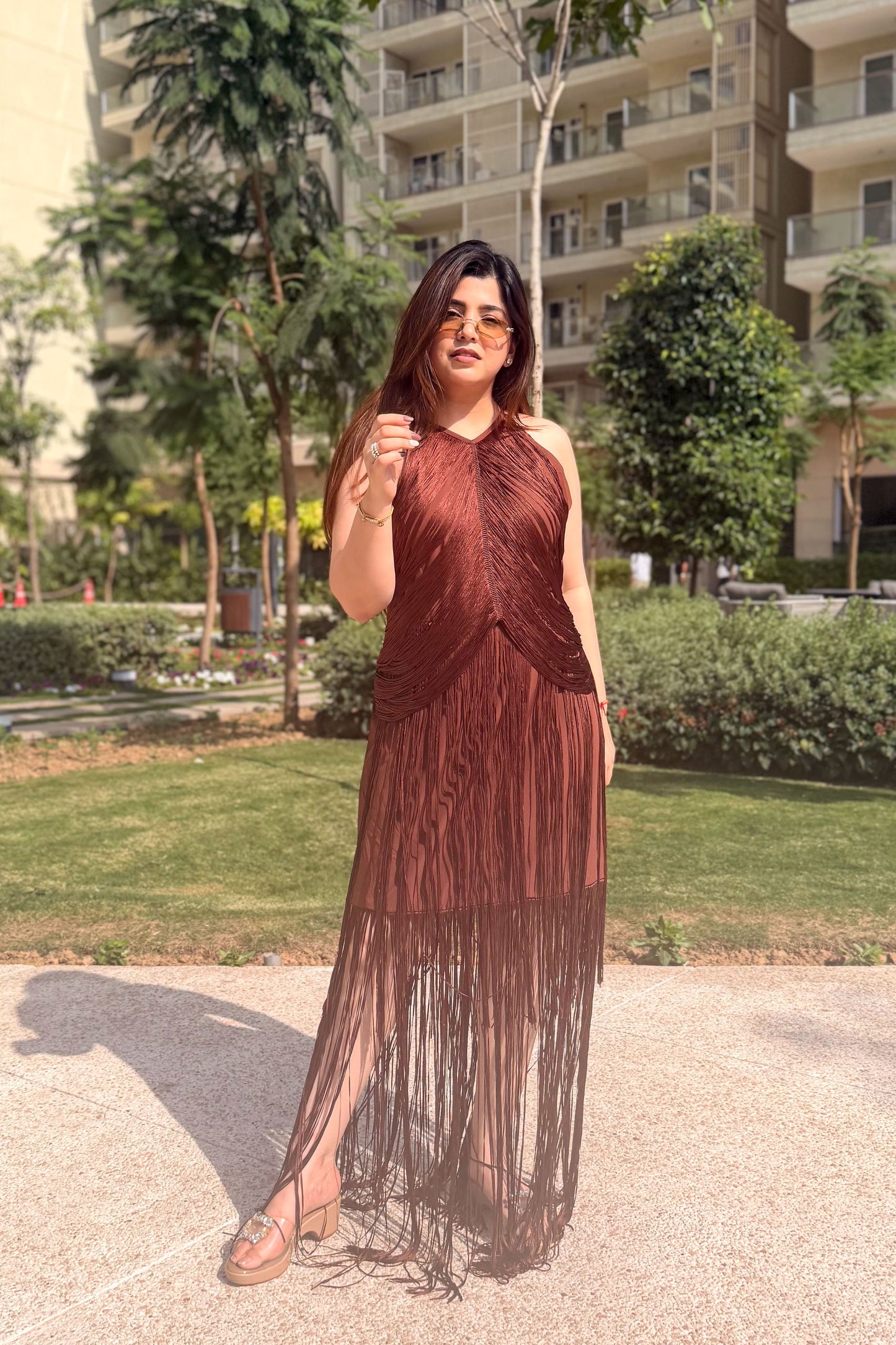 Valencia Tassel Statement Dress