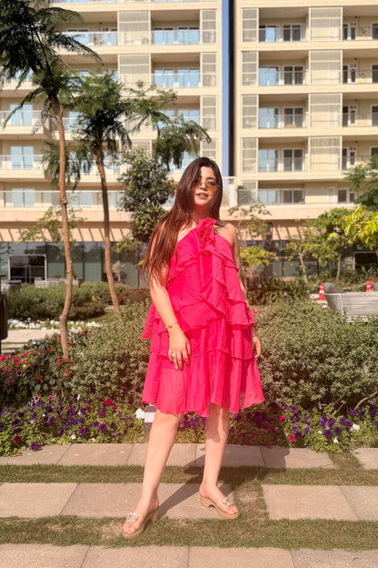 Alessia Floral Frill Dress
