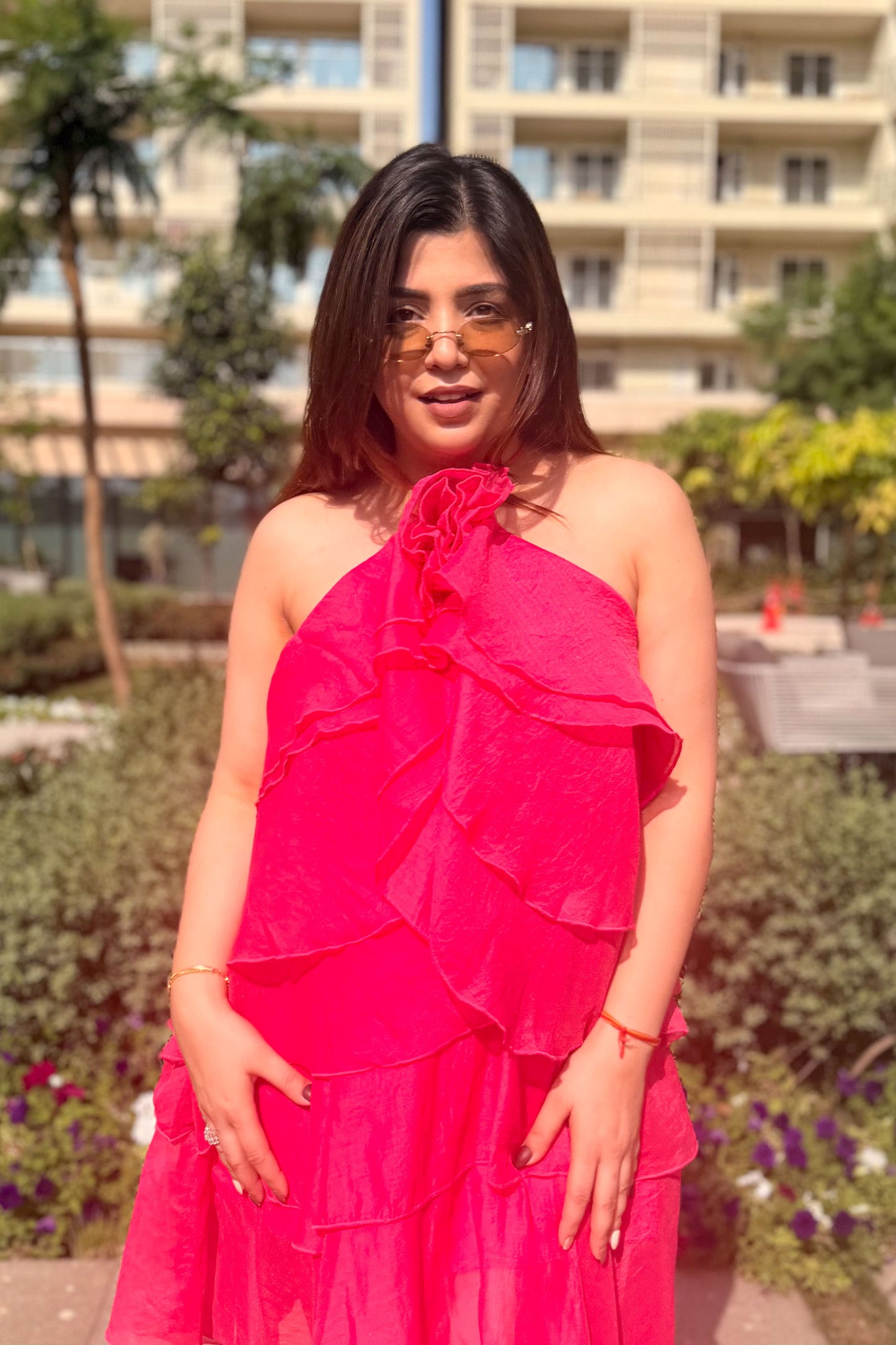 Alessia Floral Frill Dress