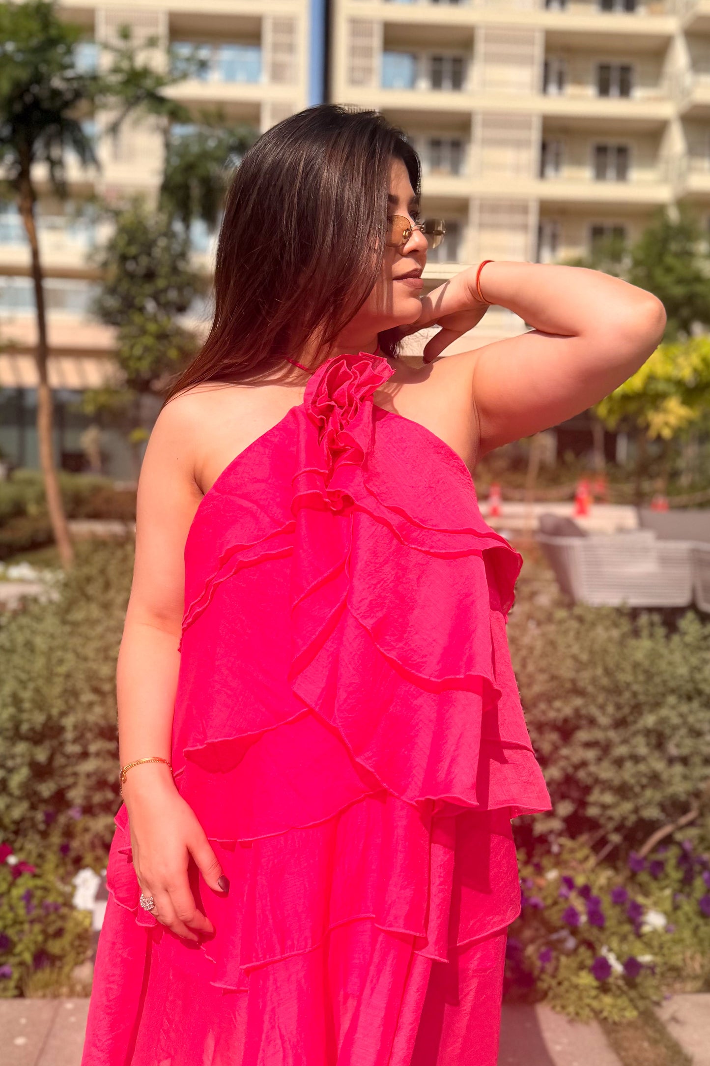 Alessia Floral Frill Dress