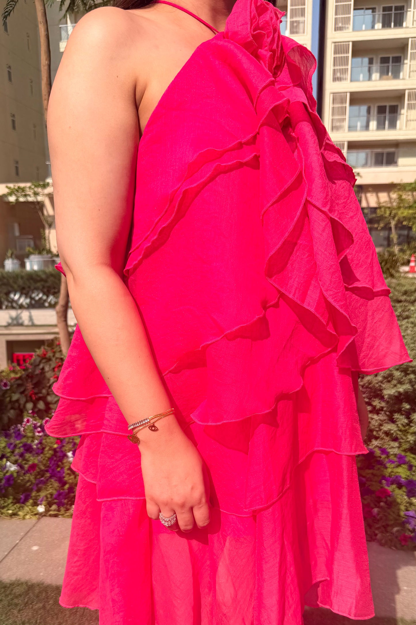Alessia Floral Frill Dress