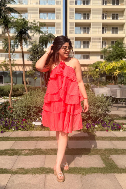 Alessia Floral Frill Dress