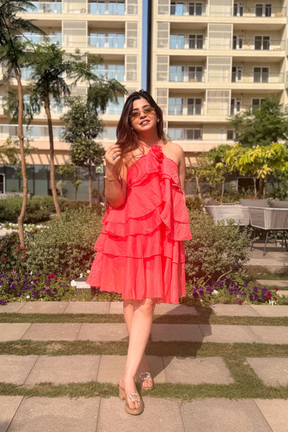 Alessia Floral Frill Dress
