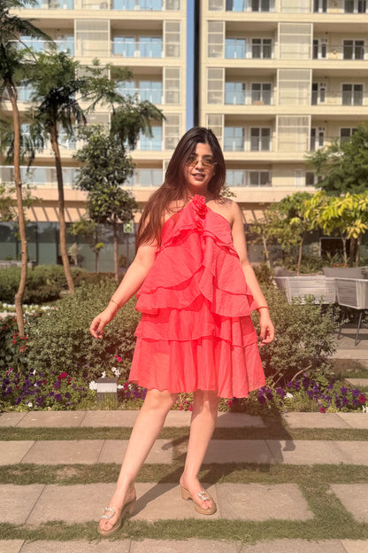 Alessia Floral Frill Dress