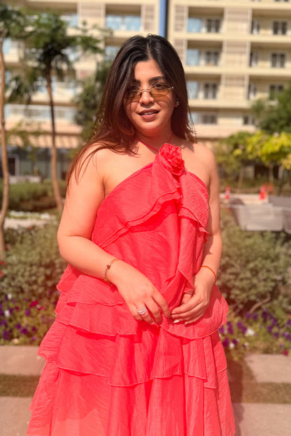 Alessia Floral Frill Dress