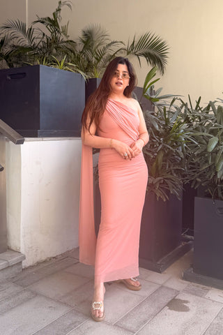 Hallie Drape One Shoulder Dress