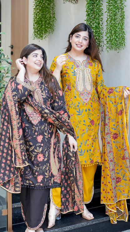 Mahnoor Cutwork Cotton Suit Set