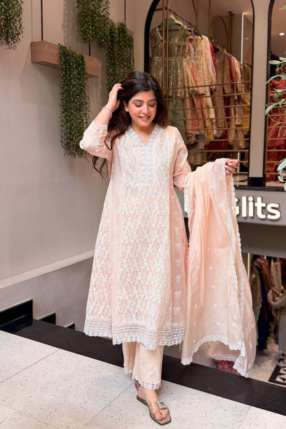 Nivya Floral Thread Work Suit Set