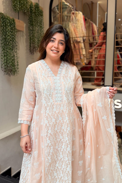 Nivya Floral Thread Work Suit Set