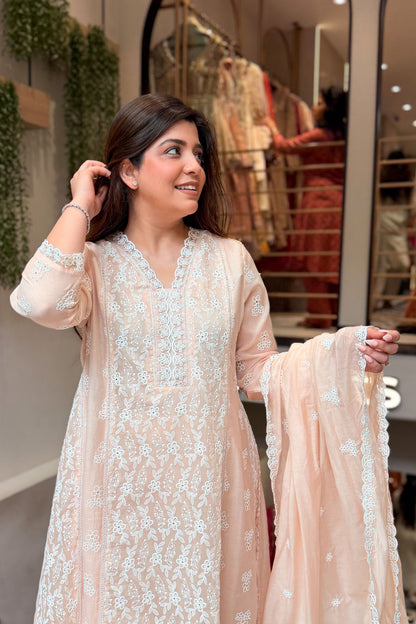 Nivya Floral Thread Work Suit Set