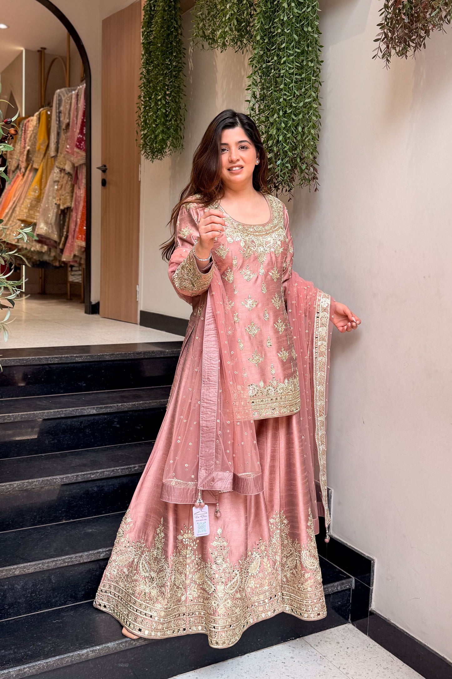Zarisha Hand Embroidered Garara Set