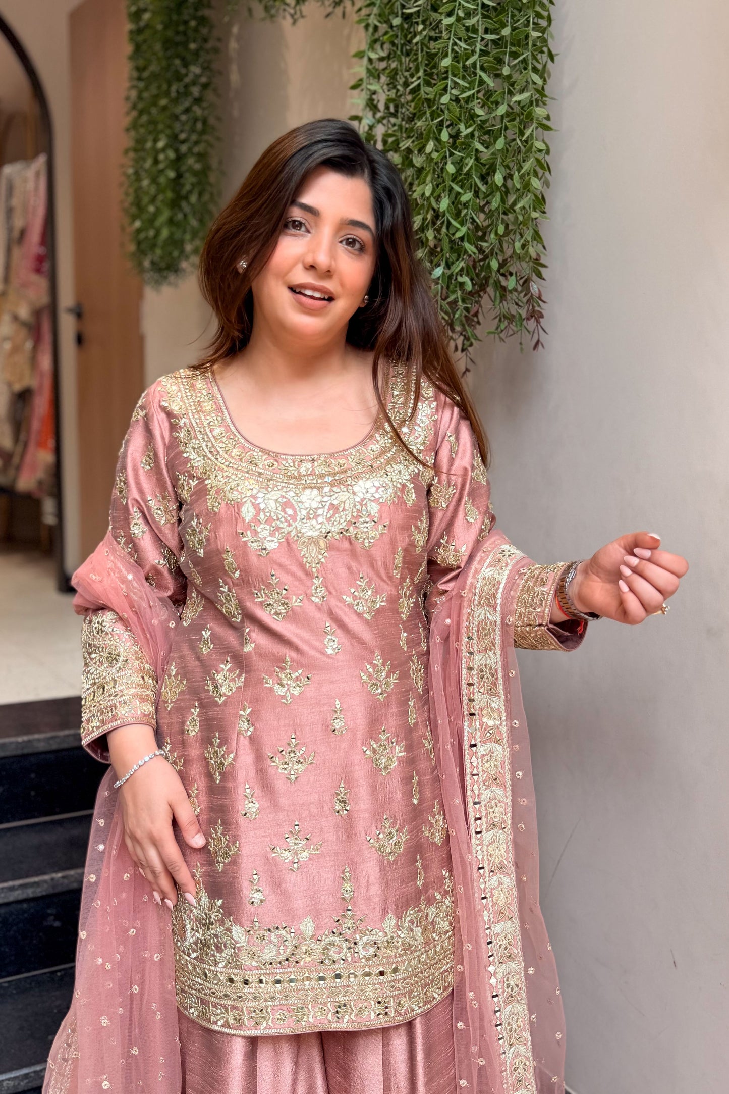 Zarisha Hand Embroidered Garara Set