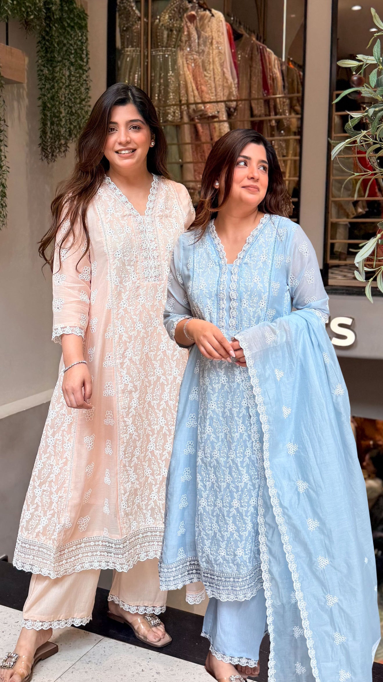 Nivya Floral Thread Work Suit Set
