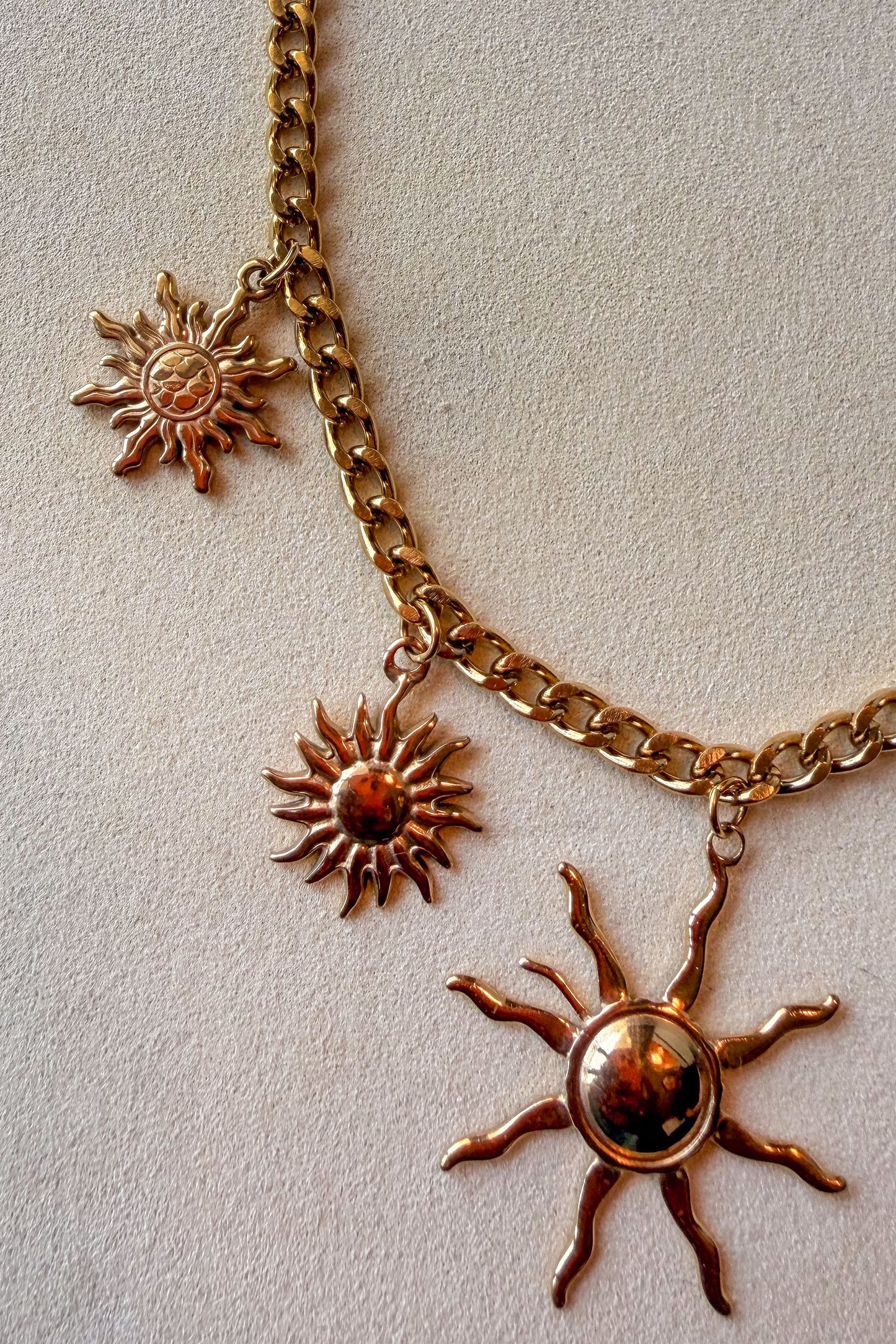 Solara Sun Charm Necklace