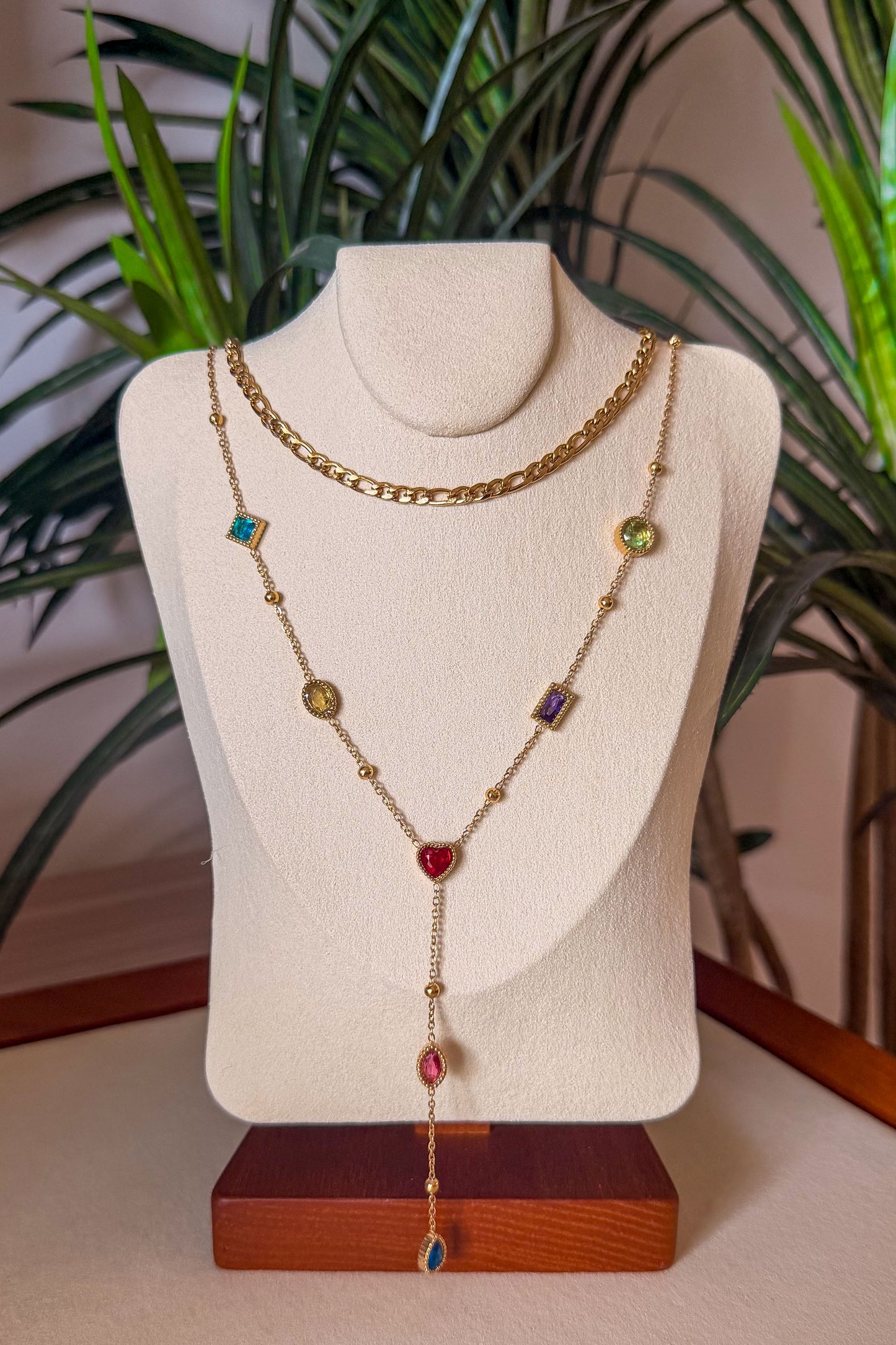 Celeste Gem Layered Necklace