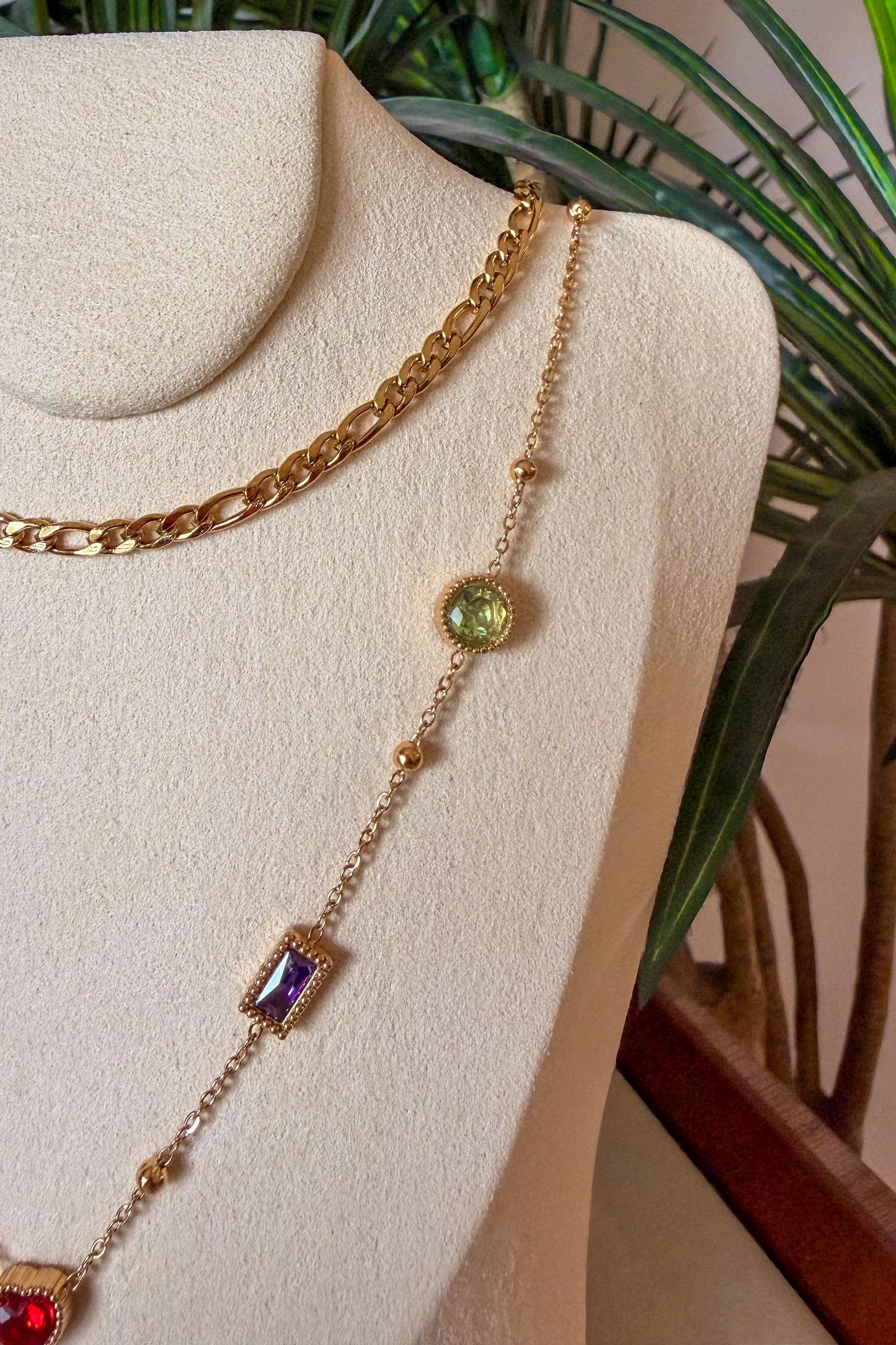 Celeste Gem Layered Necklace