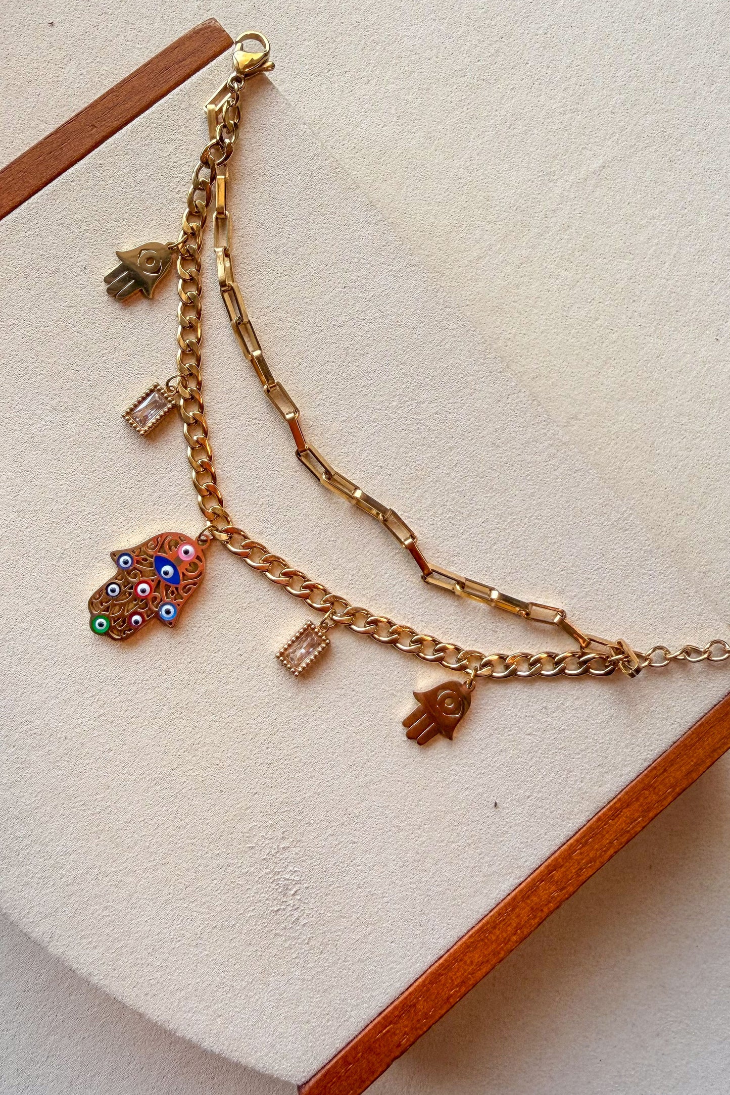 Evil Eye Spark Chain Bracelet