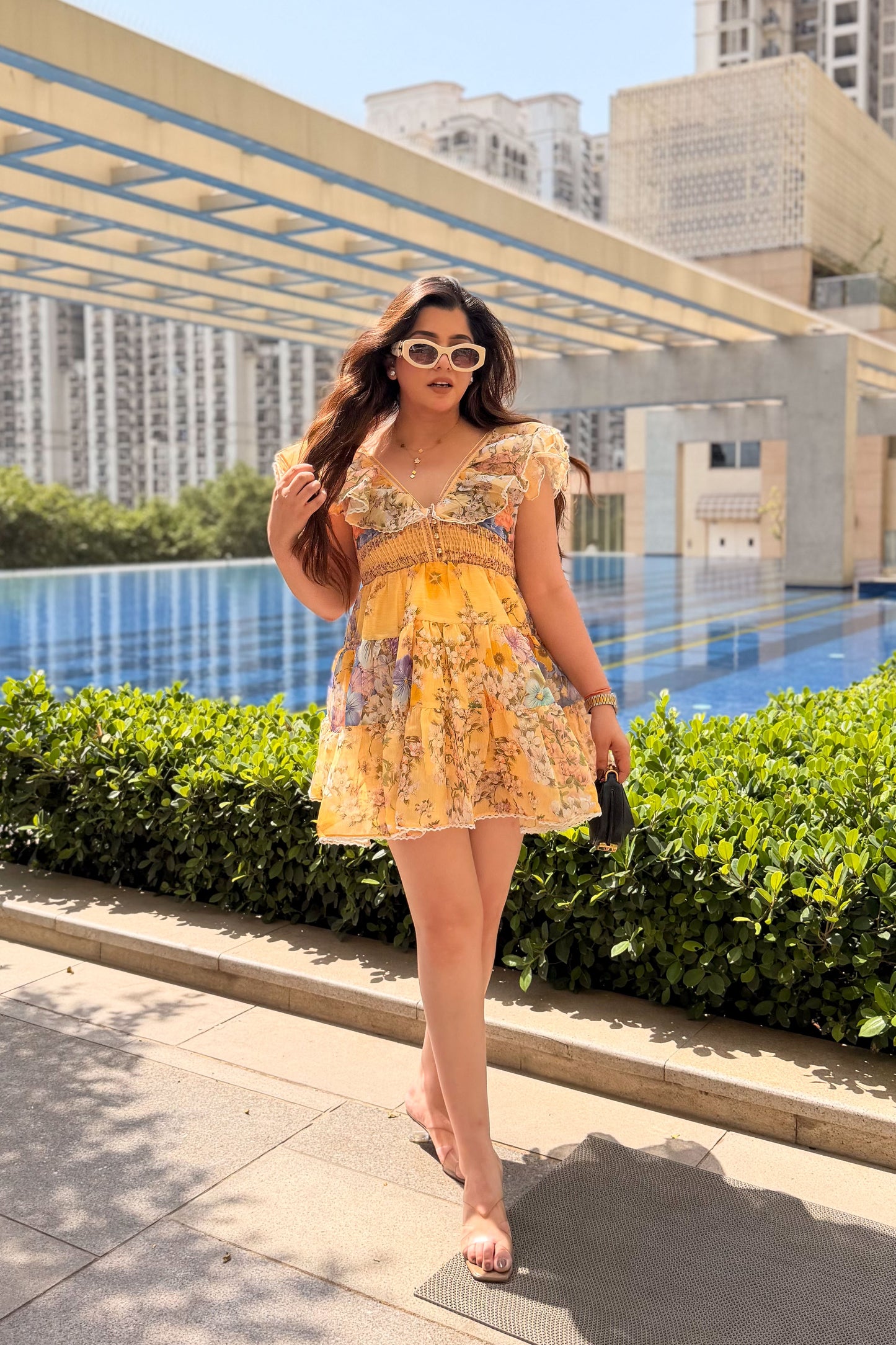 Candice Floral Short Dress