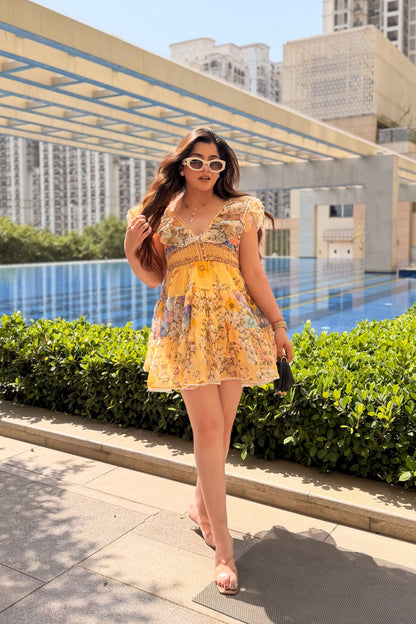 Candice Floral Short Dress