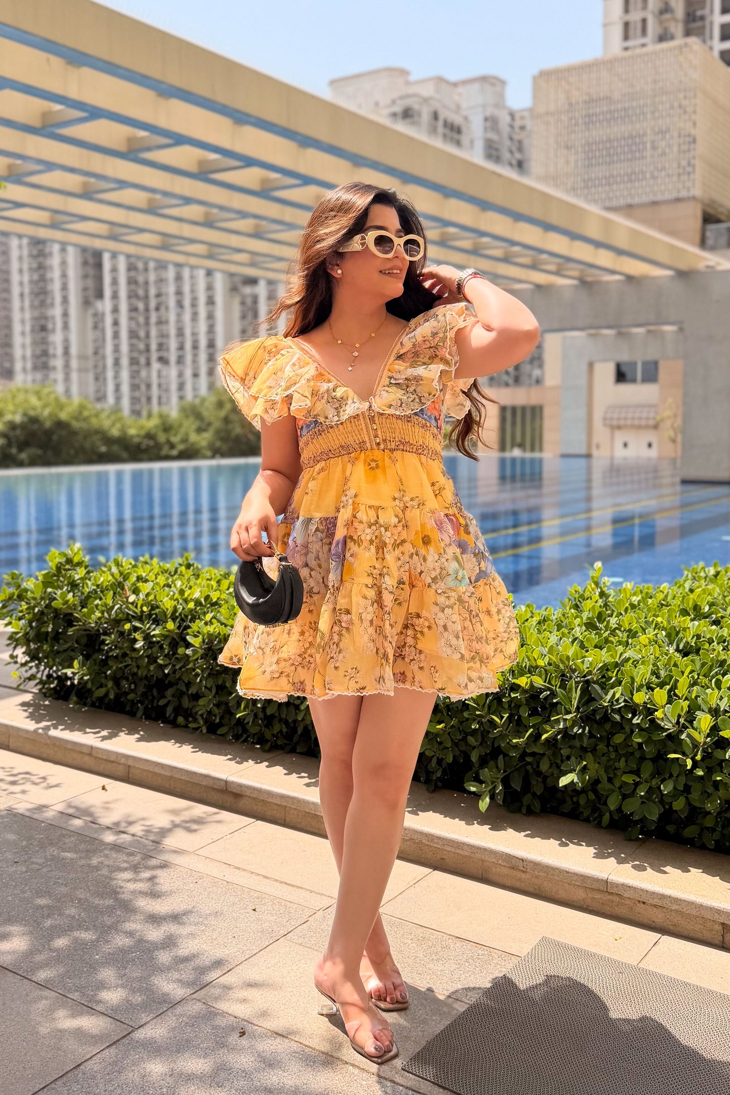 Candice Floral Short Dress