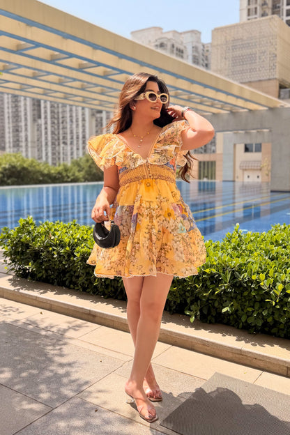 Candice Floral Short Dress